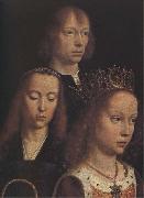 Detail from the Virtgo ivter Virgines Gerard David